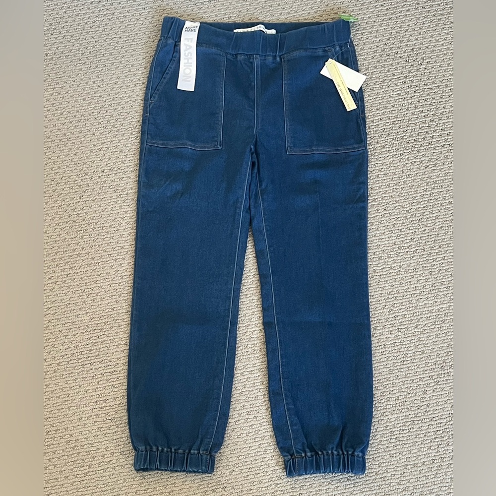 Tinseltown Blue Denim Jogger Pants